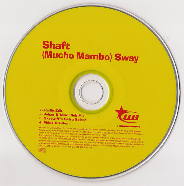 Shaft : (Mucho Mambo) Sway (CD, Single, Enh)