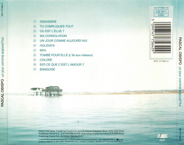 Pascal Obispo : Un Jour Comme Aujourd'hui (CD, Album)