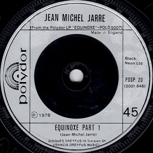 Jean-Michel Jarre : Equinoxe (7", Single, Sil)
