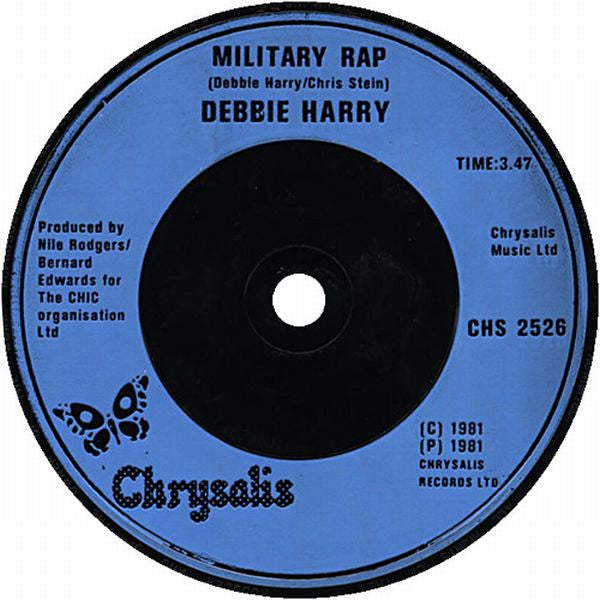 Deborah Harry : Backfired (7", Single, Blu)