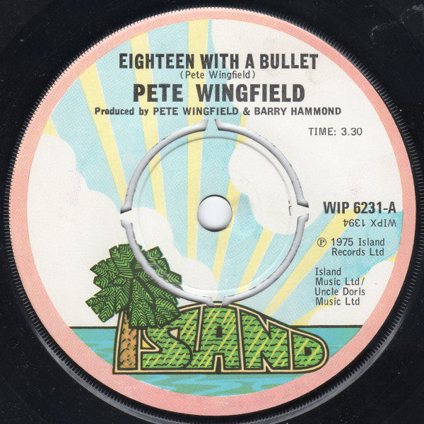 Pete Wingfield : Eighteen With A Bullet (7", Single)