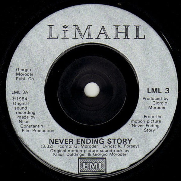 Limahl : The Never Ending Story (7", Single, Sil)