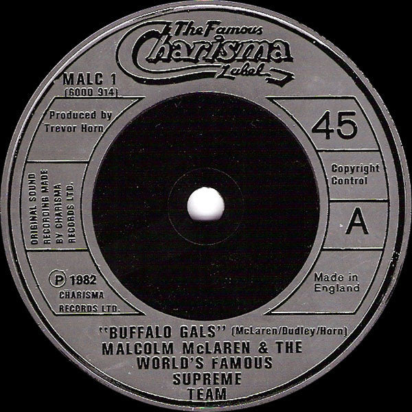 Malcolm McLaren And The World's Famous Supreme Team* : Buffalo Gals (7", Single, Sil)