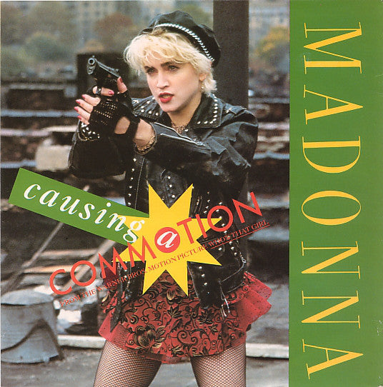 Madonna : Causing A Commotion (7", Single, Sil)