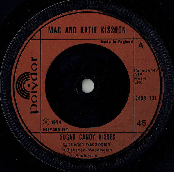 Mac And Katie Kissoon : Sugar Candy Kisses (7", Single, Inj)