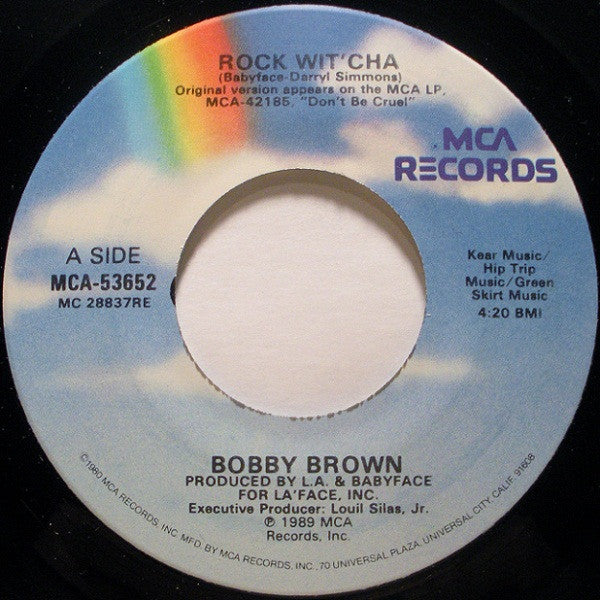 Bobby Brown : Rock Wit' Cha (7", Single, Glo)
