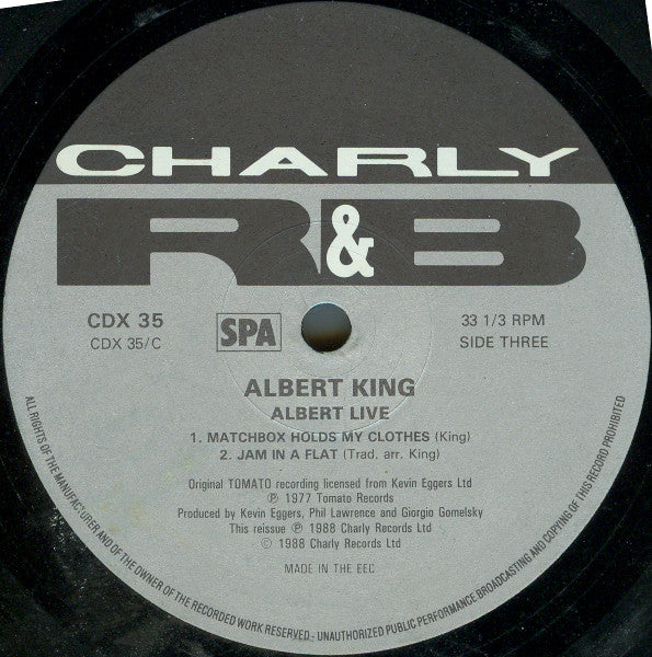 Albert King : Albert Live (2xLP, RE)