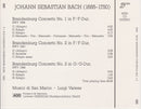 Johann Sebastian Bach, Musici Di San Marco / Luigi Varese : Brandenburg Concertos Nos 1-3 (CD, Album)