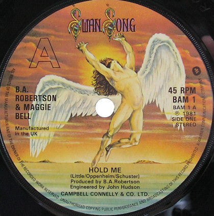 B. A. Robertson & Maggie Bell : Hold Me (7", Single)