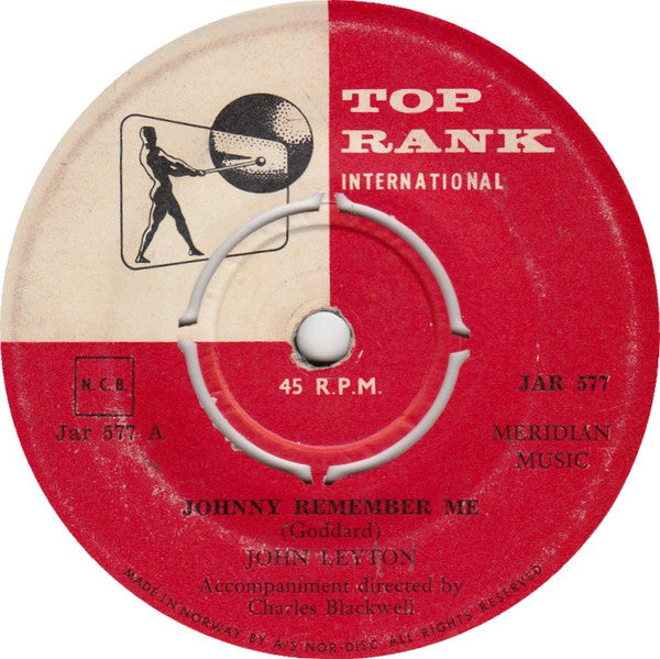John Leyton : Johnny Remember Me (7")