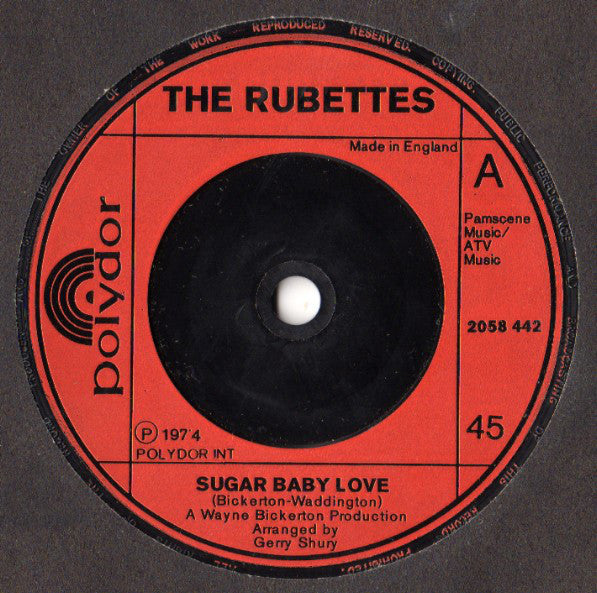 The Rubettes : Sugar Baby Love (7", Single)