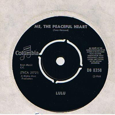 Lulu : Me, The Peaceful Heart (7", Single)