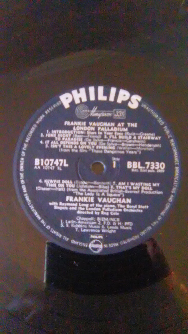 Frankie Vaughan : At The London Palladium (LP, Album, Gat)
