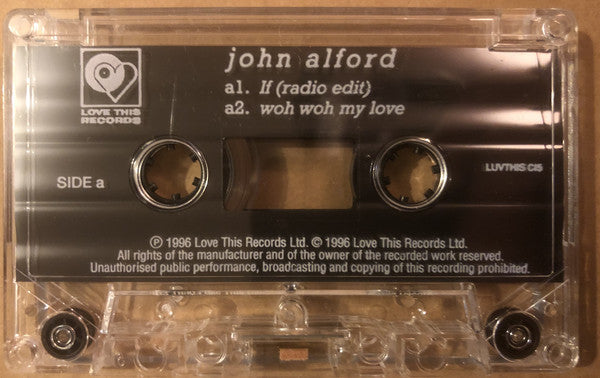 John Alford : If / Keep On Running (Cass, Single)