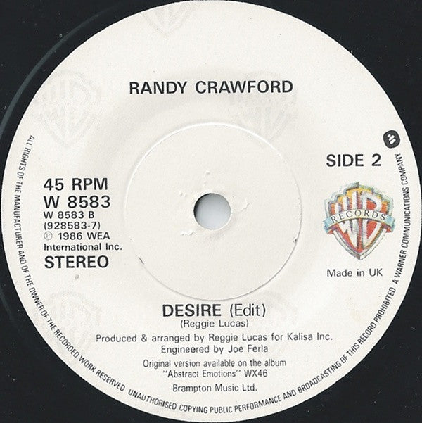 Randy Crawford : Almaz (7", Single, Pap)