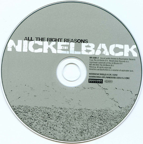 Nickelback : All The Right Reasons (CD, Album)