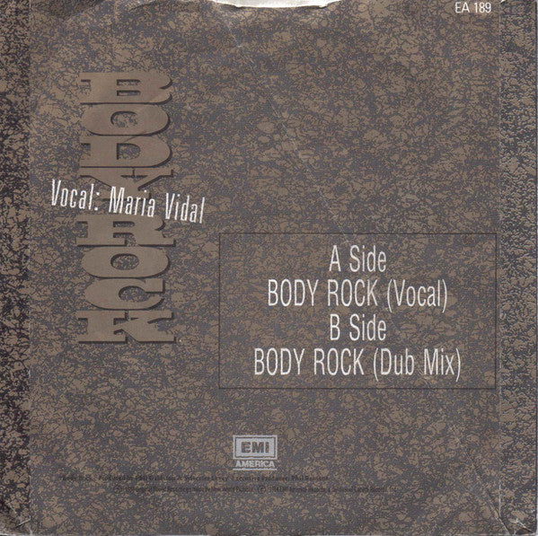 Maria Vidal : Body Rock (7", Single)