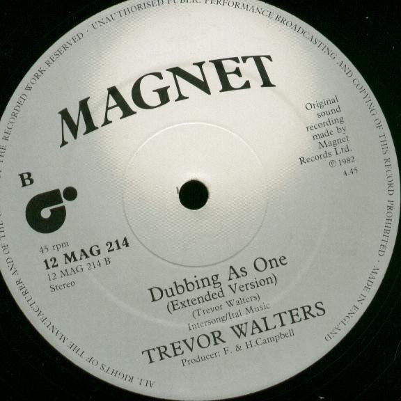 Trevor Walters : Loving As One (Remixed Version) (12")