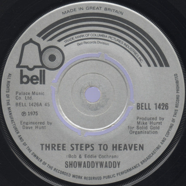Showaddywaddy : Three Steps To Heaven (7", Single)