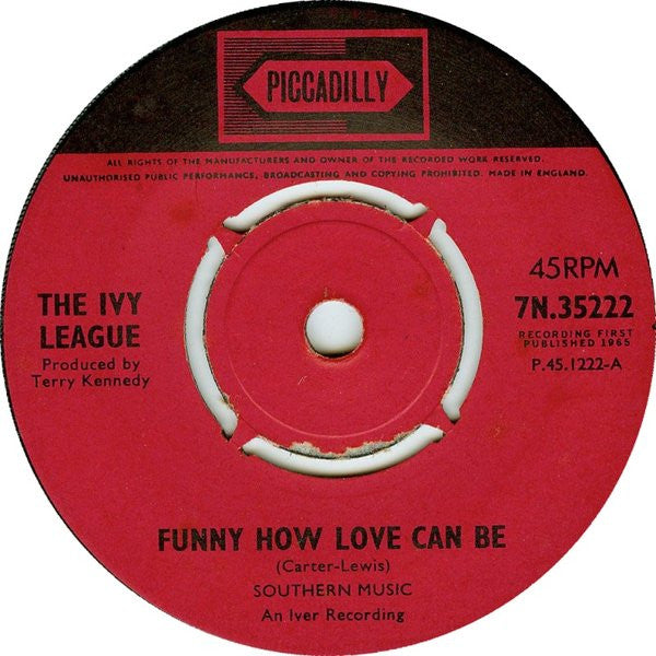 The Ivy League : Funny How Love Can Be (7", Single, Kno)