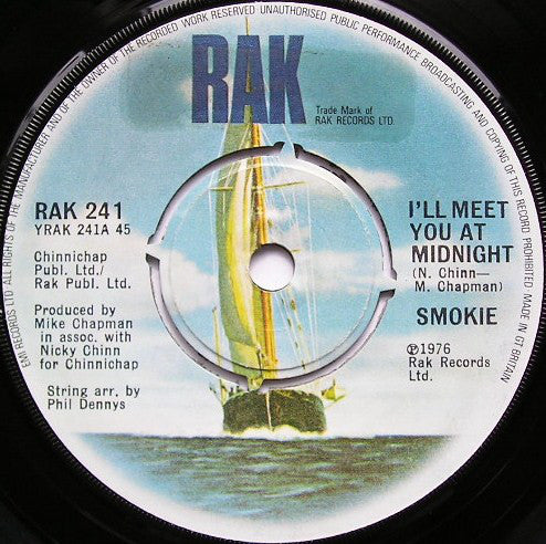 Smokie : I'll Meet You At Midnight (7", Single)