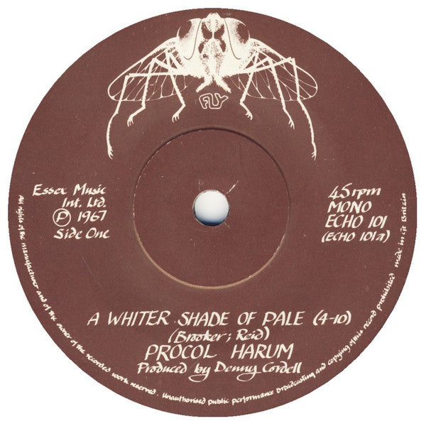 Procol Harum : A Whiter Shade Of Pale (7", Single, Mono, Sol)