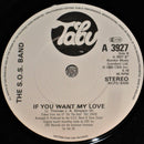 The S.O.S. Band : Tell Me If You Still Care (7")