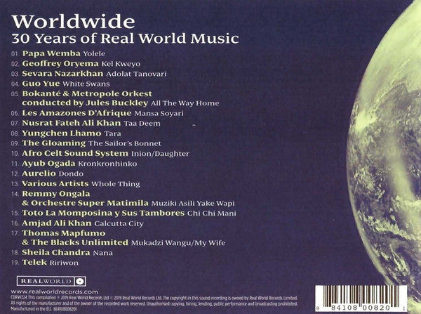 Various : Worldwide (30 Years Of Real World Music) (CD, Comp)