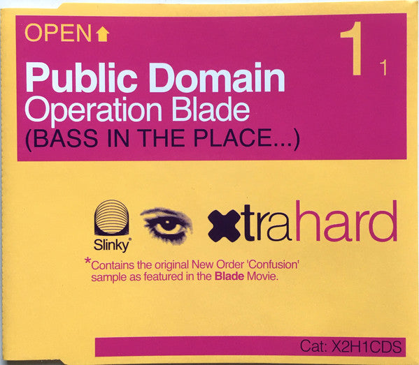 Public Domain : Operation Blade (Bass In The Place...) (CD, Single, PMD)