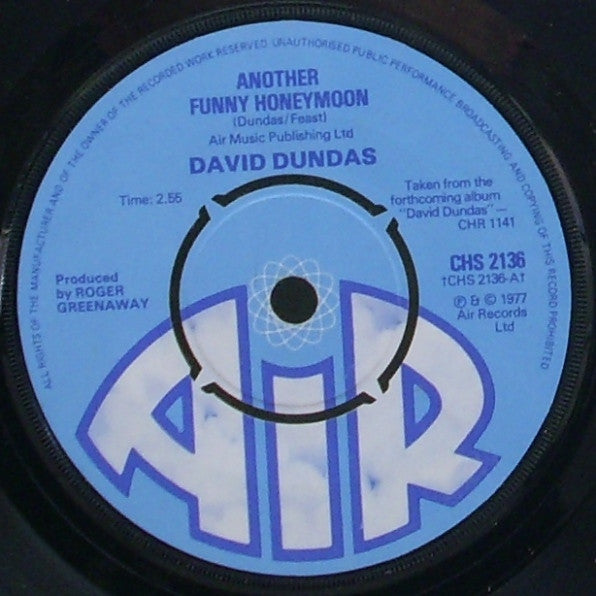 David Dundas : Another Funny Honeymoon / Smile On (7", Single)