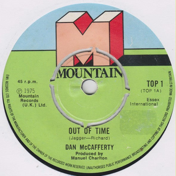Dan McCafferty : Out Of Time (7", Single)