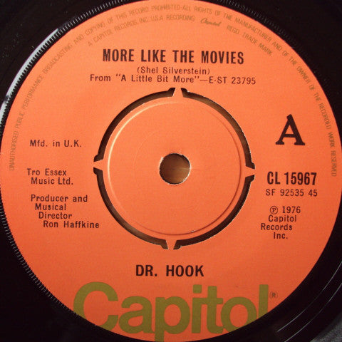 Dr. Hook : More Like The Movies (7", Single, Pus)