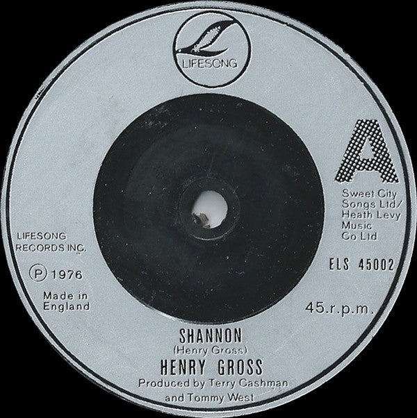 Henry Gross : Shannon (7", Single)