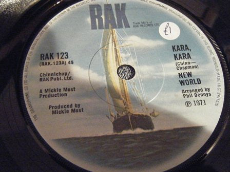 New World (3) : Kara, Kara (7", Single, Sol)