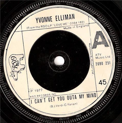 Yvonne Elliman : I Can't Get You Outa My Mind (7", Single)