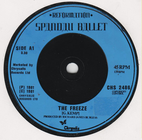 Spandau Ballet : The Freeze (7", Single, Inj)