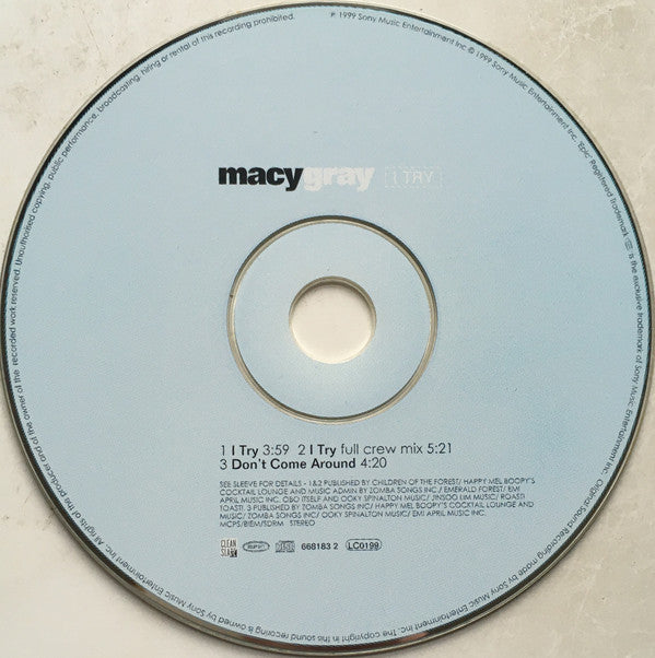 Macy Gray : I Try (CD, Single)