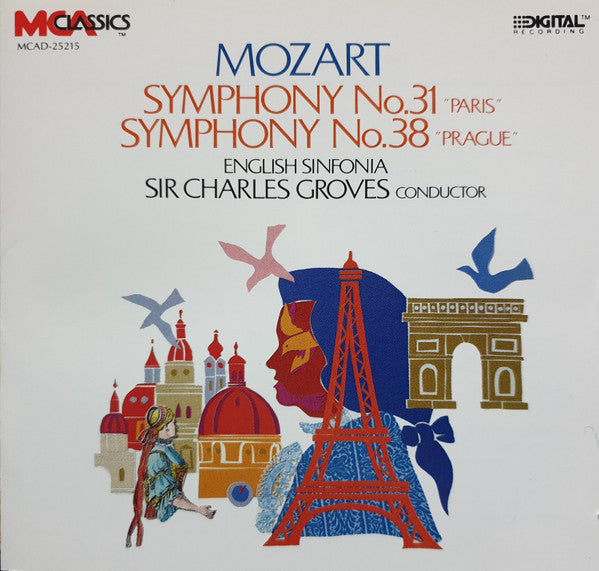 Wolfgang Amadeus Mozart, English Sinfonia, Sir Charles Groves : Symphony No.31 In D, K.297 'Paris' . Symphony No.38 In D, K.504 'Prague' (CD, Album)