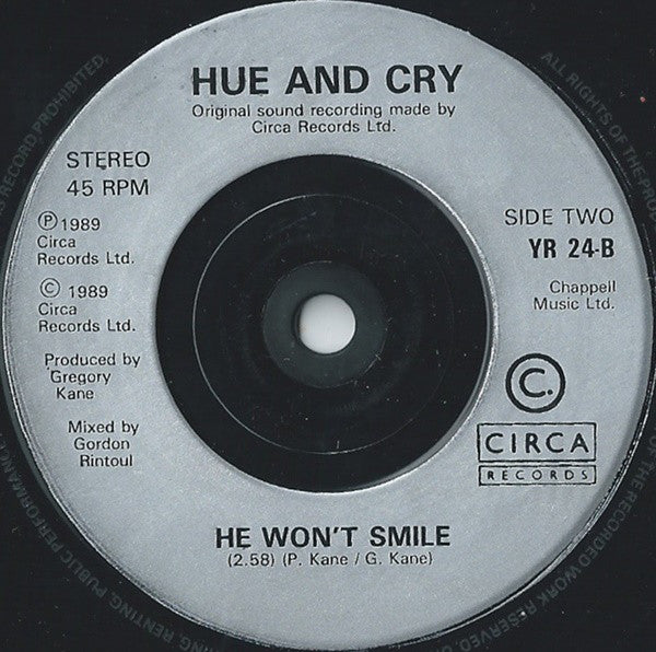 Hue & Cry : Looking For Linda (7", Single, Sil)