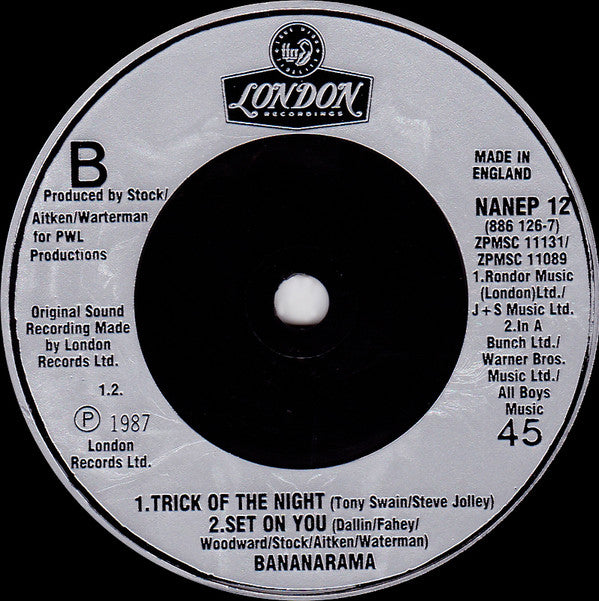 Bananarama : A Trick Of The Night (7", EP, S/Edition)