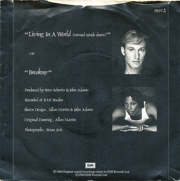 Private Lives : Living In A World (Turned Upside Down) (7", Single)
