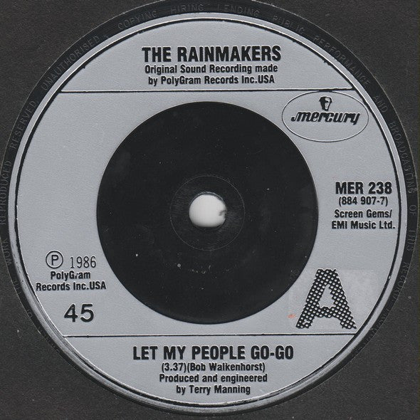 The Rainmakers (2) : Let My People Go-Go (7", Single)