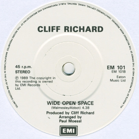 Cliff Richard : I Just Don't Have The Heart (7", Single, Pap)