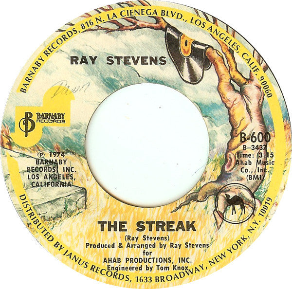 Ray Stevens : The Streak (7", Single, San)