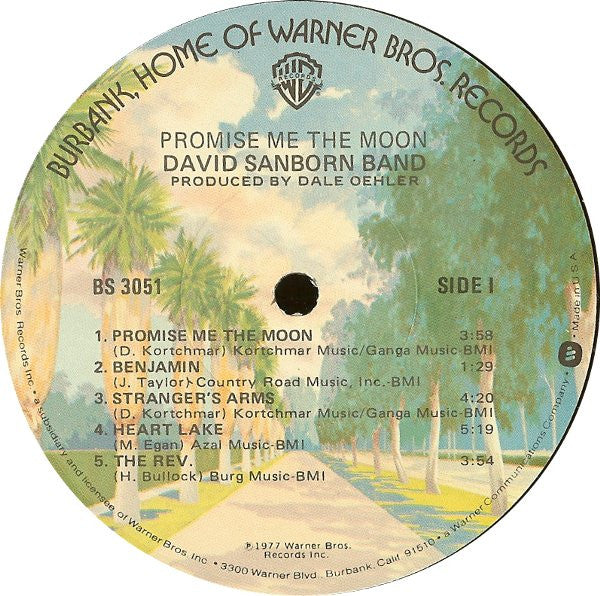David Sanborn Band : Promise Me The Moon (LP, Album)
