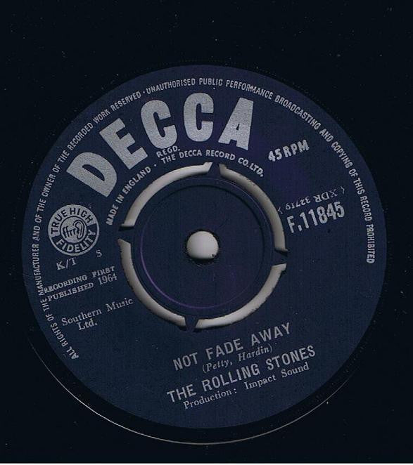 The Rolling Stones : Not Fade Away / Little By Little (7", Single, 4 P)