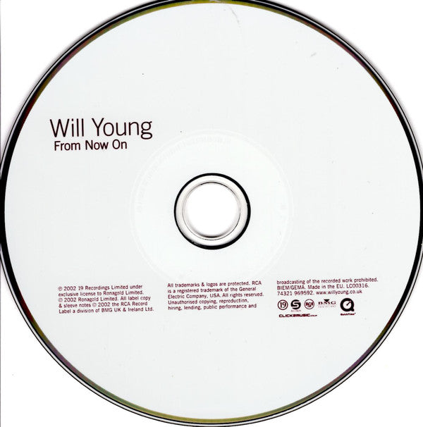 Will Young : From Now On (CD, Album, Enh, Son)
