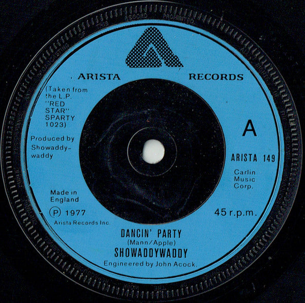 Showaddywaddy : Dancin' Party (7", Single, Inj)