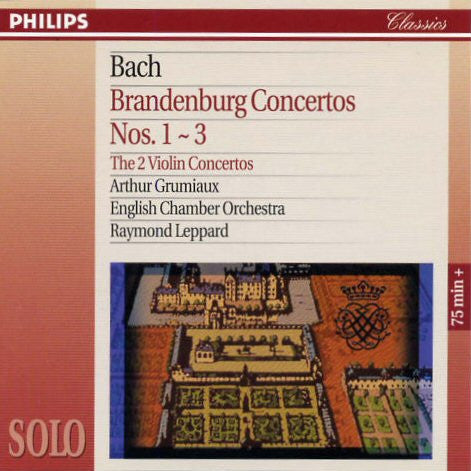 Johann Sebastian Bach - Arthur Grumiaux, English Chamber Orchestra, Raymond Leppard : Brandenburg Concertos Nos. 1 ~ 3 · The 2 Violin Concertos (CD, Comp)