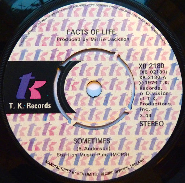 Facts Of Life : Sometimes (7")